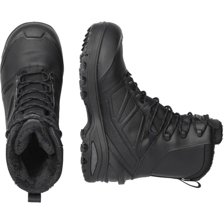 Black Salomon Toundra Forces CSWP Men's Tactical Boots | PH 43685G